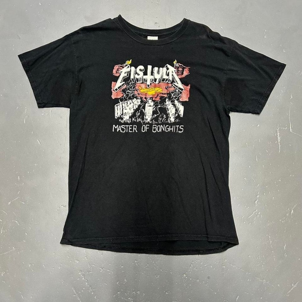 Vintage Fistula Metallica master of puppets rip bong hits metal tshirt